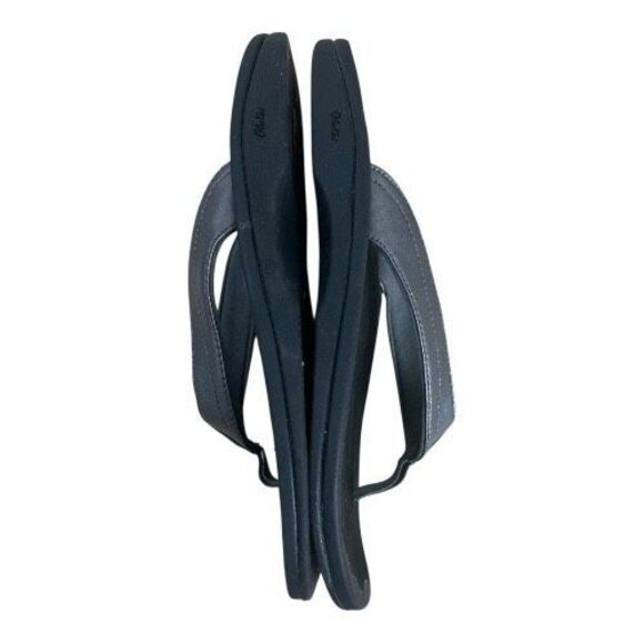 OluKai Women Size 10 Ohana Silver Grey Flip Flop Sandals Beach Comfort Slip On - Picture 6 of 10